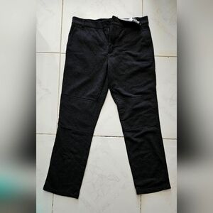 Betabrand Men's Dress/Sweatpants, Charcoal Gray, Waist 34